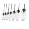Z-Lite Arden Linear Chandelier, 7-Light, 4.75 In.W x 54 In.L x 12 In.H, Matte Black/Clear 651P-7L-MB - alternate 8